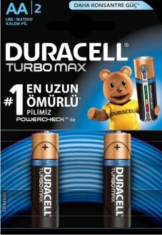 Duracell Turbo Max AA 2'li (81545467) Kalem Pil kullananlar yorumlar